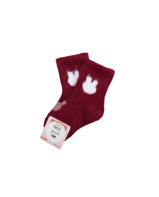 Шкарпетки дитячі пухнасті зайчата (норка) фото