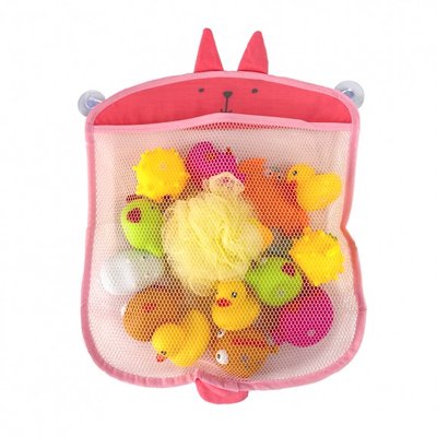 Детская сетка органайзер в ванную для хранения игрушек на присосках фото