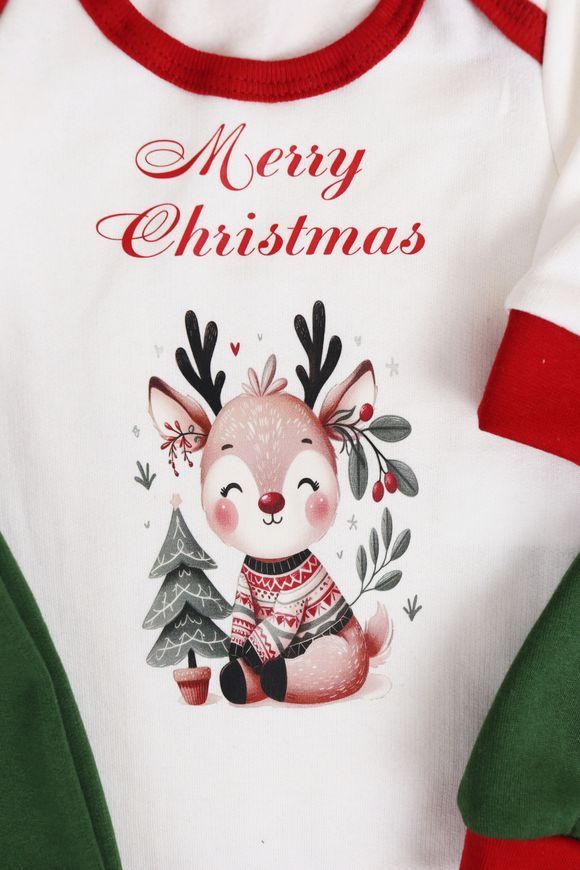 Комплект тройка ясельный "Merry Christmas. Оленятко" фото