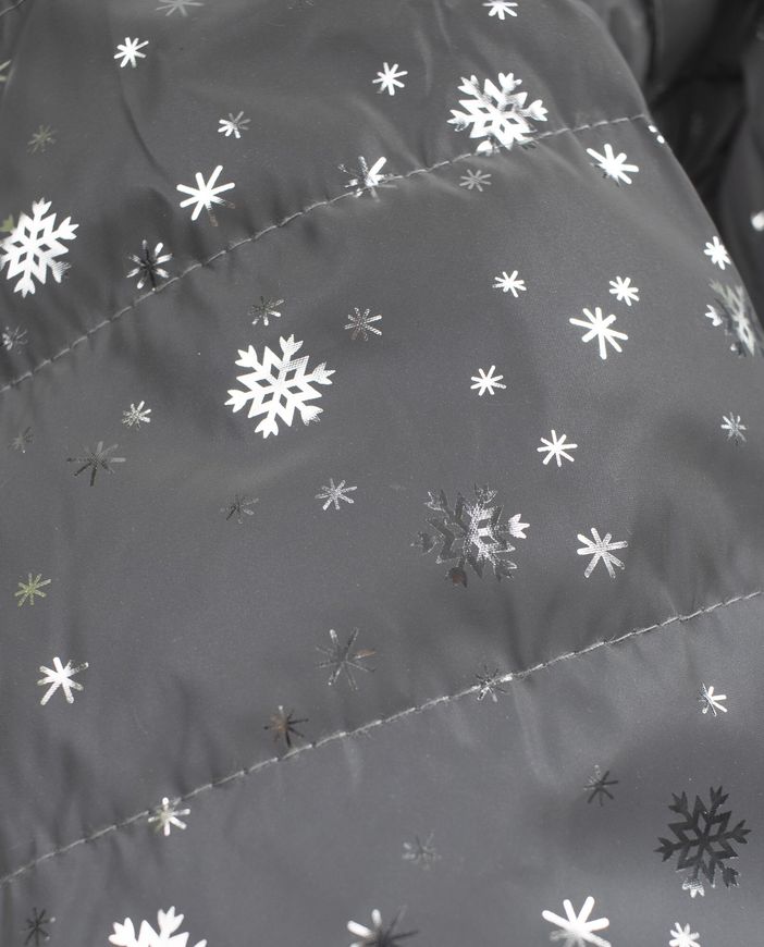 Зимний светоотражающий цельный комбинезон "Снежинка" фото