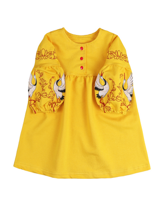 Детское платье с вышивкой "Магнолия" фото