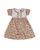 Ситцевое детское платье с цветочным принтом  фото