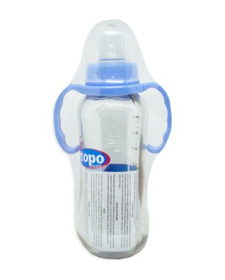 Пляшка скляна 240 мл з ручками "Topo Buono" фото