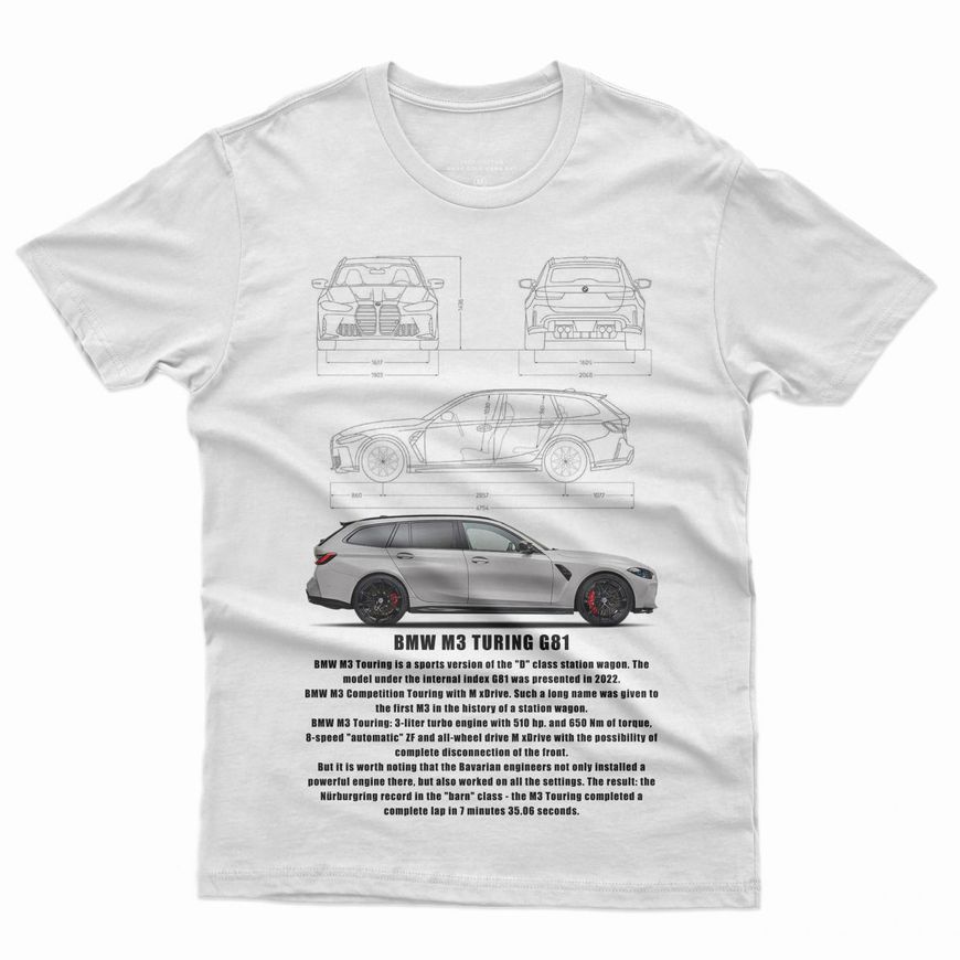 Мужская футболка "BMW M3" фото