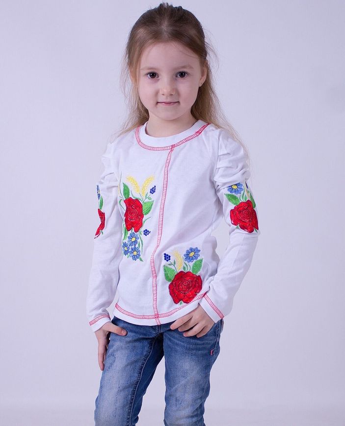 Блуза для девочки "Вышиванка-8" фото